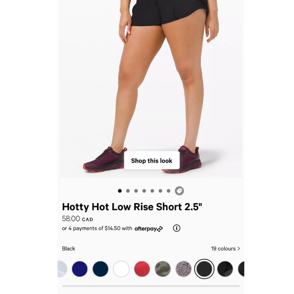 Lululemon Hotty Hot Short 2.5in